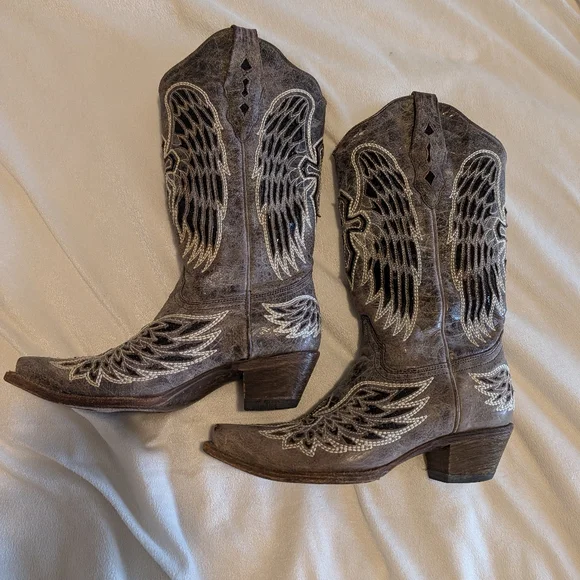 Corral Cross And Wings Cowgirl Boots - Picture 5 of 12